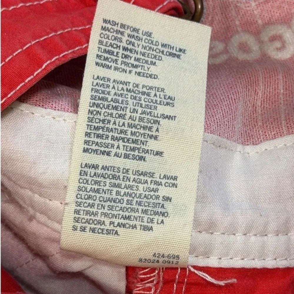 OshKosh Bgosh Kids Red‎ Cotton Canvas Vestbak Shortalls Overalls 18 Months Y2K